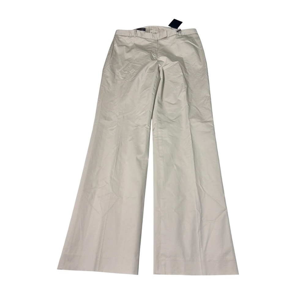 NWT Brooks Brothers 346 Caroline Fit Beige Cotton Blend Trousers Womens 10 33X33